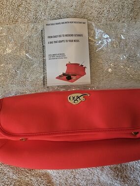 OGX Pink Travel Hair Tools Bag with Heat-Resistant Mat